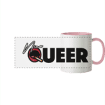 Nina Queer Logo - Panorama Tasse zweifarbig