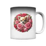 Flower Chihuahua 11 by Nina Queer | NQ - Magic Mug