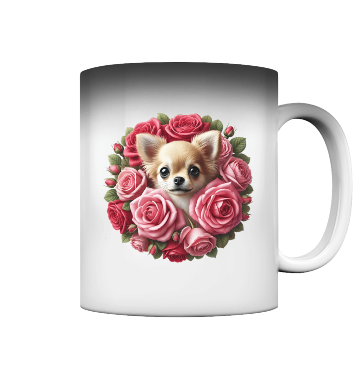 Flower Chihuahua 11 by Nina Queer | NQ - Magic Mug – Bild 1
