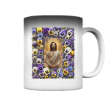 Flower Jesus 4 by Nina Queer | NQ - Magic Mug
