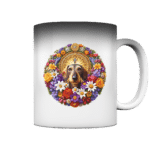 Rauhaardackel Flower 2 by Nina Queer | NQ - Magic Mug