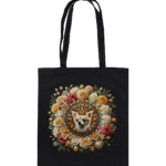 Flower Chihuahua 5 by Nina Queer | NQ - Organic Cotton Bag