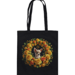 Flower Chihuahua 10 by Nina Queer | NQ - Organic Cotton Bag