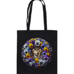 Flower Chihuahua 1 by Nina Queer | NQ - Organic Cotton Bag