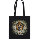 Flower Schäferhund 2 by Nina Queer | NQ - Organic Cotton Bag
