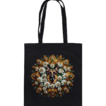 Flower Schäferhund 4 by Nina Queer | NQ - Organic Cotton Bag