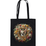 Flower Chihuahua 3 by Nina Queer | NQ - Organic Cotton Bag
