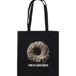 Time To Leave 3 by Nina Queer | NQ - Organic Cotton Bag