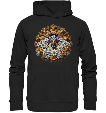 Flower Schäferhund 3 by Nina Queer | NQ - Organic Hoodie