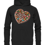 Lebkuchenherz 6 by Nina Queer | NQ - Organic Hoodie