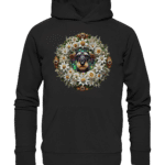 Rauhaardackel Flower 1 by Nina Queer | NQ - Organic Hoodie