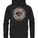 Rauhaardackel Flower 4 by Nina Queer | NQ - Organic Hoodie