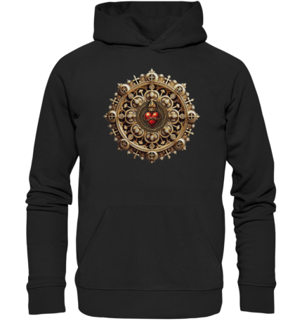 Herz Jesus 2 by Nina Queer | NQ - Organic Hoodie