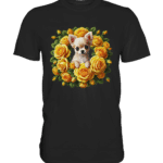 Flower Chihuahua 7 by Nina Queer | NQ - Premium Classic T-Shirt