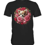 Flower Chihuahua 11 by Nina Queer | NQ - Premium Classic T-Shirt