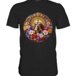 Rauhaardackel Flower 2 by Nina Queer | NQ - Premium Classic T-Shirt