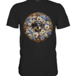 Rauhaardackel Flower 4 by Nina Queer | NQ - Premium Classic T-Shirt