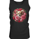 Flower Chihuahua 11 by Nina Queer | NQ - Relaxed Tank Top