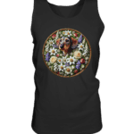 Rauhaardackel Flower 3 by Nina Queer | NQ - Relaxed Tank Top