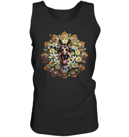 Flower Schäferhund 1 by Nina Queer | NQ  - Relaxed Tank Top