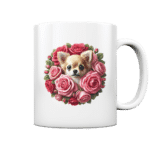 Flower Chihuahua 11 by Nina Queer | NQ - Tasse glossy