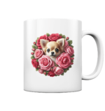 Flower Chihuahua 11 by Nina Queer | NQ - Tasse glossy