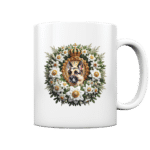 Flower Schäferhund 2 by Nina Queer | NQ - Tasse glossy