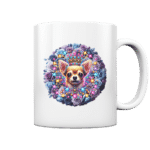 Flower Chihuahua 4 by Nina Queer | NQ - Tasse glossy