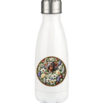 Rauhaardackel Flower 3 by Nina Queer | NQ - Thermoflasche 350ml