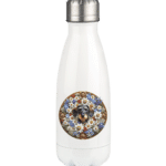 Rauhaardackel Flower 4 by Nina Queer | NQ - Thermoflasche 350ml