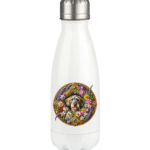 Rauhaardackel Flower 5 by Nina Queer | NQ - Thermoflasche 350ml