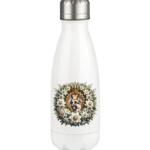 Flower Schäferhund 2 by Nina Queer | NQ - Thermoflasche 350ml