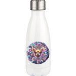 Flower Chihuahua 4 by Nina Queer | NQ - Thermoflasche 350ml