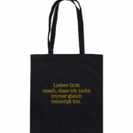 Spruch Gott - Organic Cotton Bag