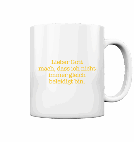 Spruch Gott - Tasse glossy