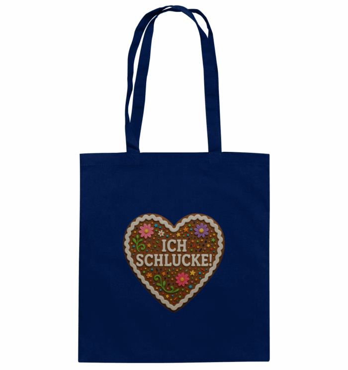 Herz Ich schlucke - Organic Cotton Bag – Bild 3