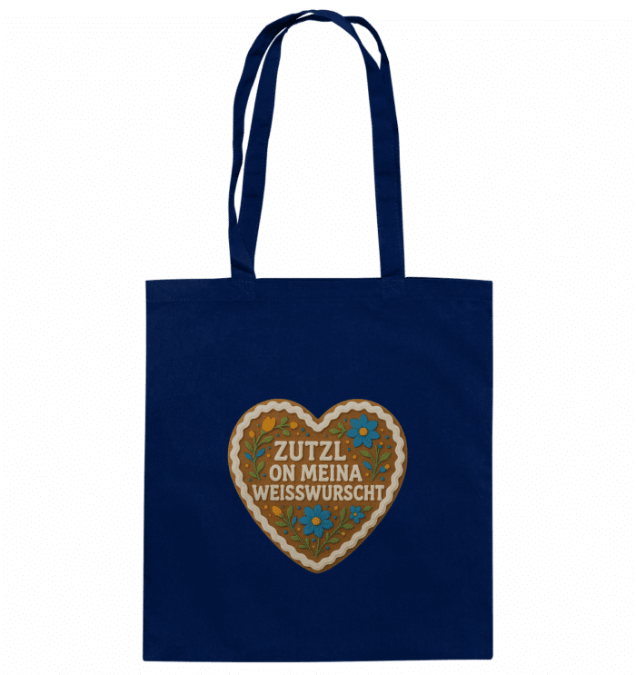 Herz Weisswurscht - Organic Cotton Bag – Bild 3