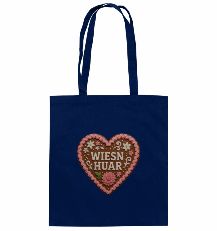 Herz Wiesn Huar - Organic Cotton Bag – Bild 3