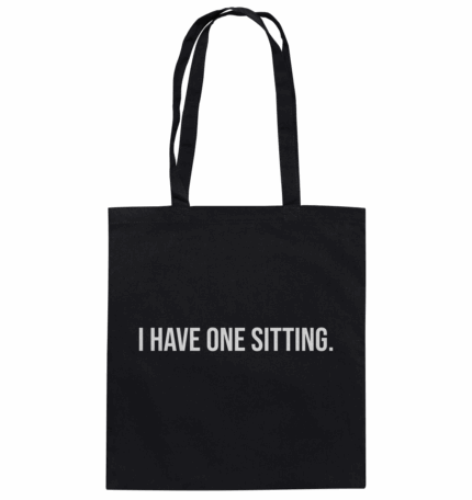 ONE SITTING1 - Organic Cotton Bag