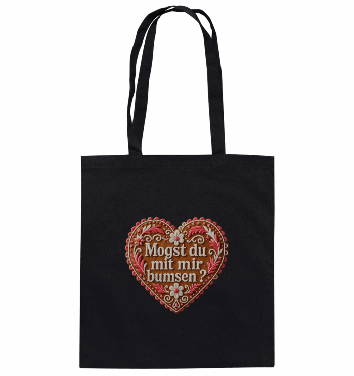 Herz Bumsen - Organic Cotton Bag – Bild 1