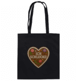 Herz Ich schlucke - Organic Cotton Bag