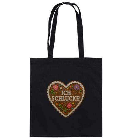 Herz Ich schlucke - Organic Cotton Bag