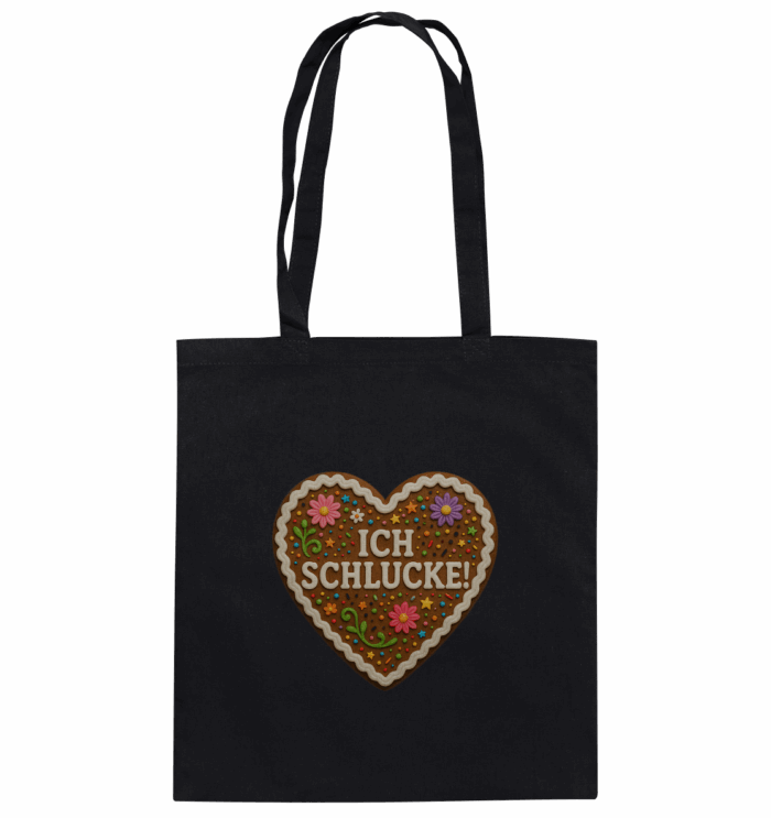 Herz Ich schlucke - Organic Cotton Bag – Bild 1