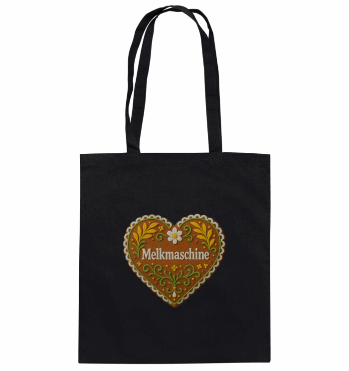 Herz Melkmaschine - Organic Cotton Bag – Bild 1