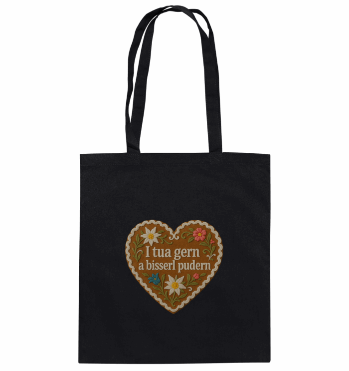 Herz Pudern - Organic Cotton Bag – Bild 1