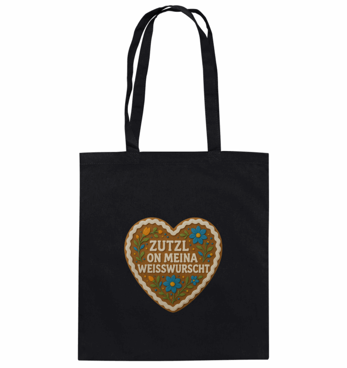 Herz Weisswurscht - Organic Cotton Bag – Bild 1