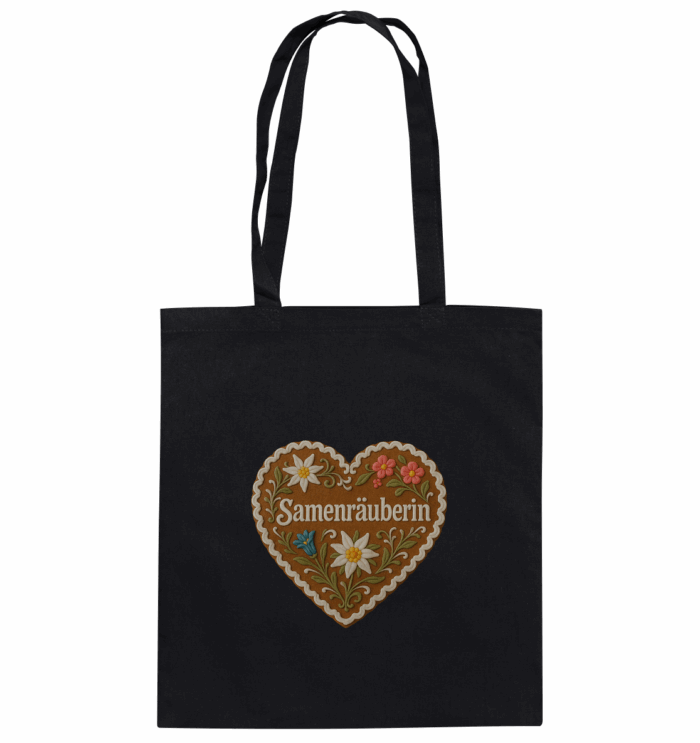 Herz Samenräuberin - Organic Cotton Bag – Bild 1