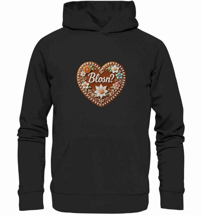 Herz Blosn - Organic Hoodie – Bild 1