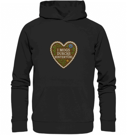 Herz Hintertürl - Organic Hoodie