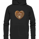 Herz i mog di net - Organic Hoodie